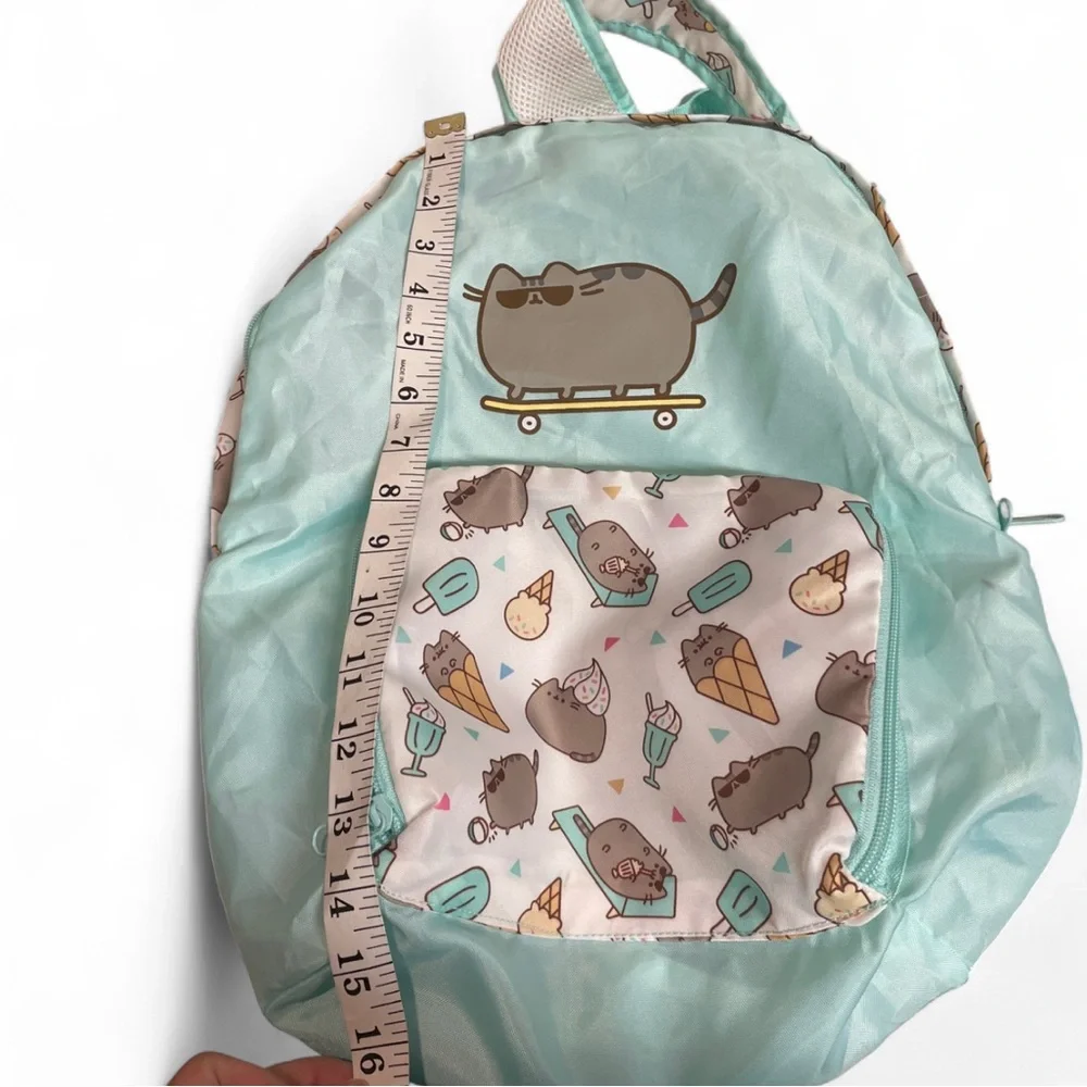 Pusheen Summer 2017 Box Fold Up Backpack Ice Cream Skateboard Mint‎ Green